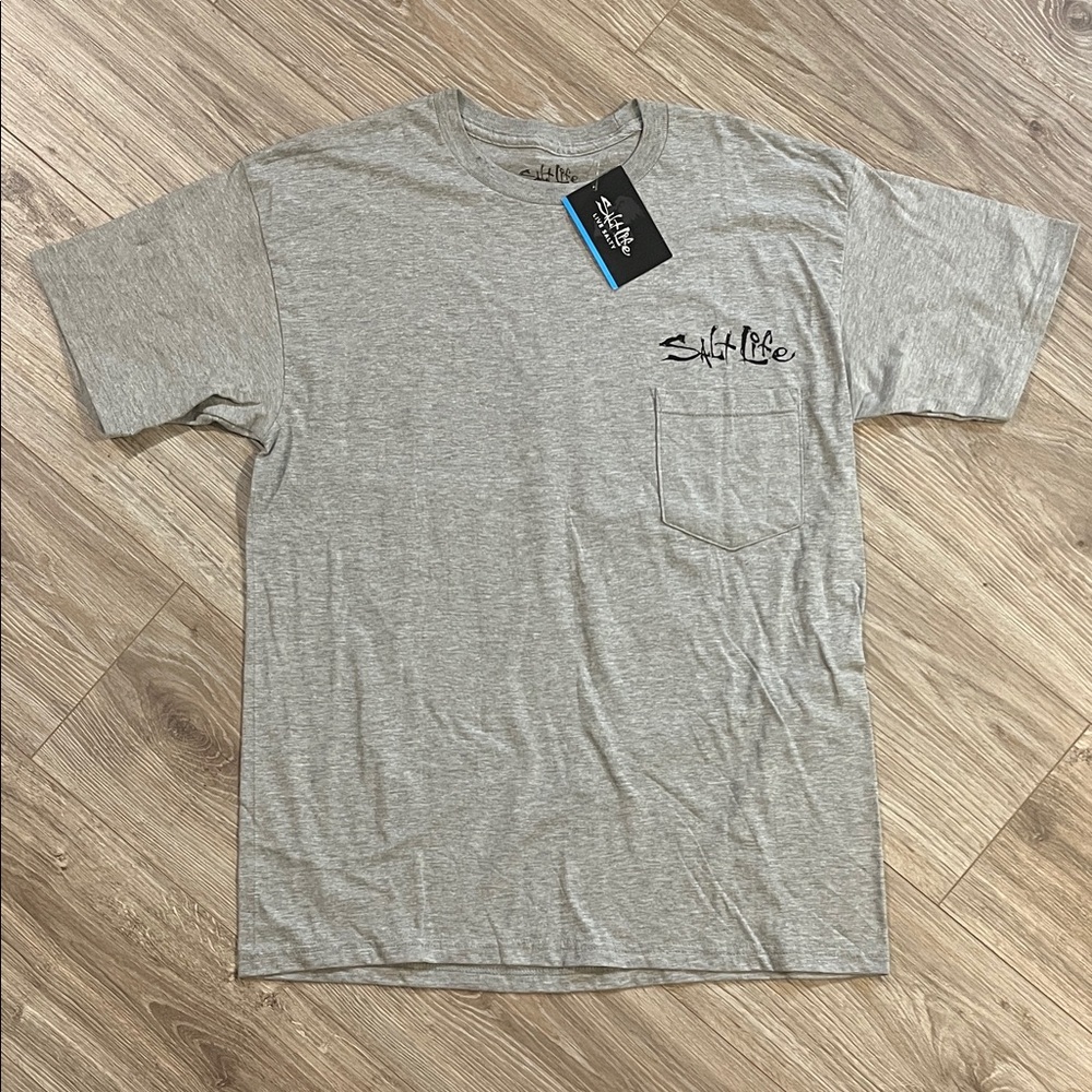 Salt Life Heather Gray Short Sleeve Tee Adult Medium